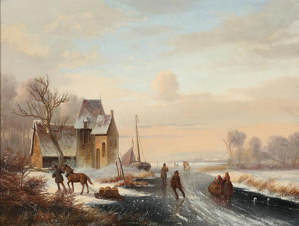 Charles Leickert - Paesaggio invernale